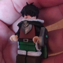 naofumi Lego minifigura proteger héroe 3d print model - Mito3D