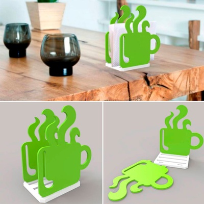 napkin holder 3d printing home napking ring household utensil stl fastprint 3d print model - Mito3D