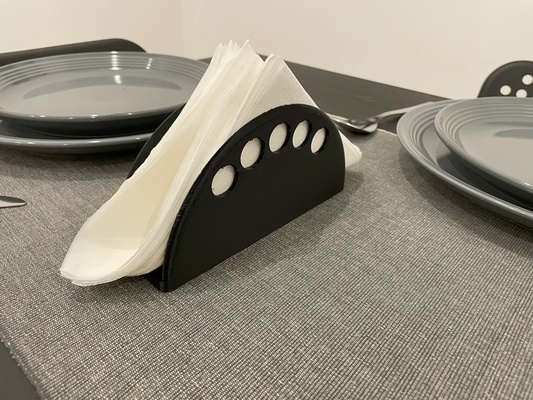 serviette table titulaire soutien manger cuisine 3d print model - Mito3D