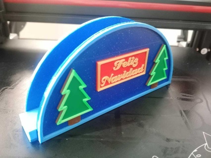Serviette Halter Unterstützung Weihnachten Zuhause Haus Servietten Ring Ringe fröhlich glücklich Ferien 3d print model - Mito3D