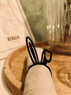 napkin ring bunny easter napkins playboy gift mother granny girlfriend decoration dining table 3d print model - Mito3D