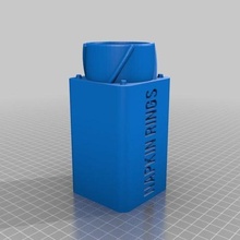 peçete yüzük Kulp destek Kutu konteyner gres şapka kavanoz yüzükler sorun parçalar depolama hap kutusu vidalamak üst güvenli 3d print model - Mito3D