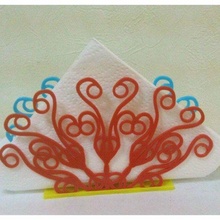 napkins holder peacock tail gift kitchen napkin stand for tanyaakinora kitchen_dining 3d print model - Mito3D