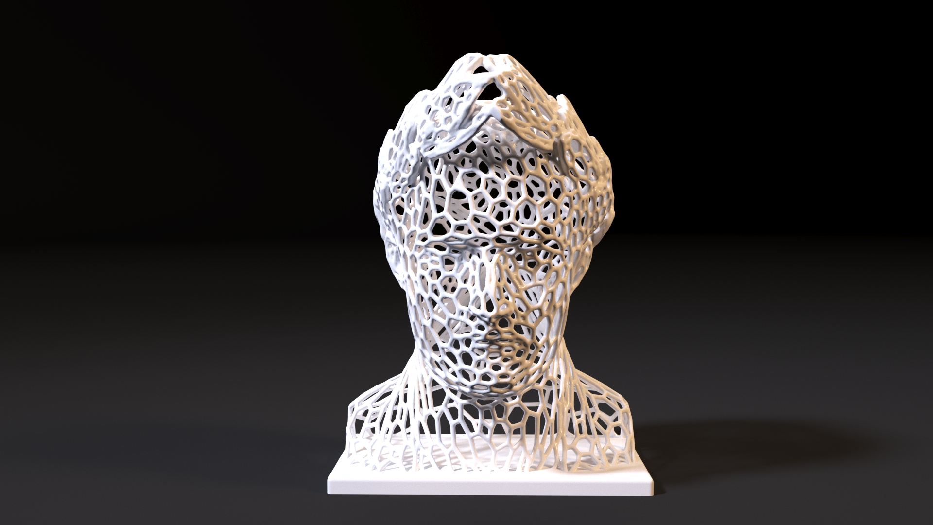 Napolyon Bonapart Voronoi Sanat heykel dekor imparator ev komutan 3D print model - Mito3D