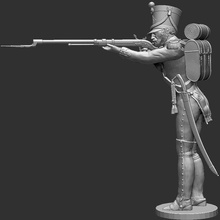 napoleon infantry shooter standing soldier 1st empire chrisnapo 3d print model - Mito3D