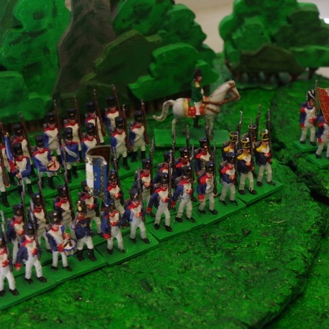 napoleonics parte 16 de infantería francesas mk iii 28mm miniatura wargaming la gente 3D print model - Mito3D