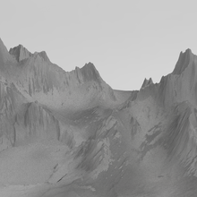 narnia mountains 1 3d print model - Mito3D