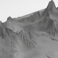 Nárnia montanhas 2 3d print model - Mito3D