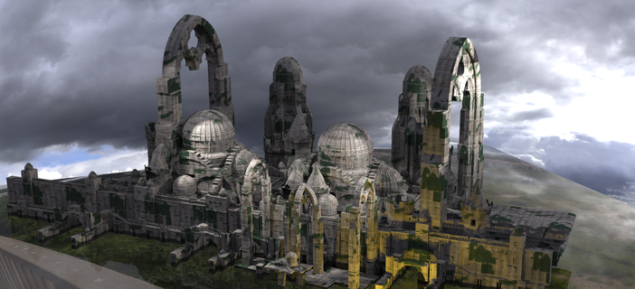 narnian fortress ruins 3d print model - Mito3D