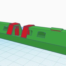 narrow boat various narrowboat oo gauge 3d print model - Mito3D