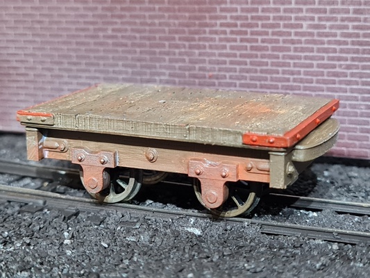 étroit jauge 0 16 5 on30 plat wagon jeu 165 7mm ng7 3d print model - Mito3D