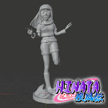 naruto - hinata hyuga various anime doll figure toy collectable nose job series cartoon woman sleeve masashi kishimoto uzumaki animation 3d print model - Mito3D