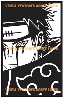 Naruto Schmerzen Mauer Kunst Dekoration Anime 3d Drucken Laser Schneiden 3d print model - Mito3D