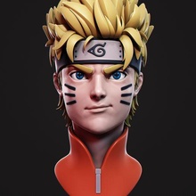 naruto bust- zbrush bust 3d print model - Mito3D