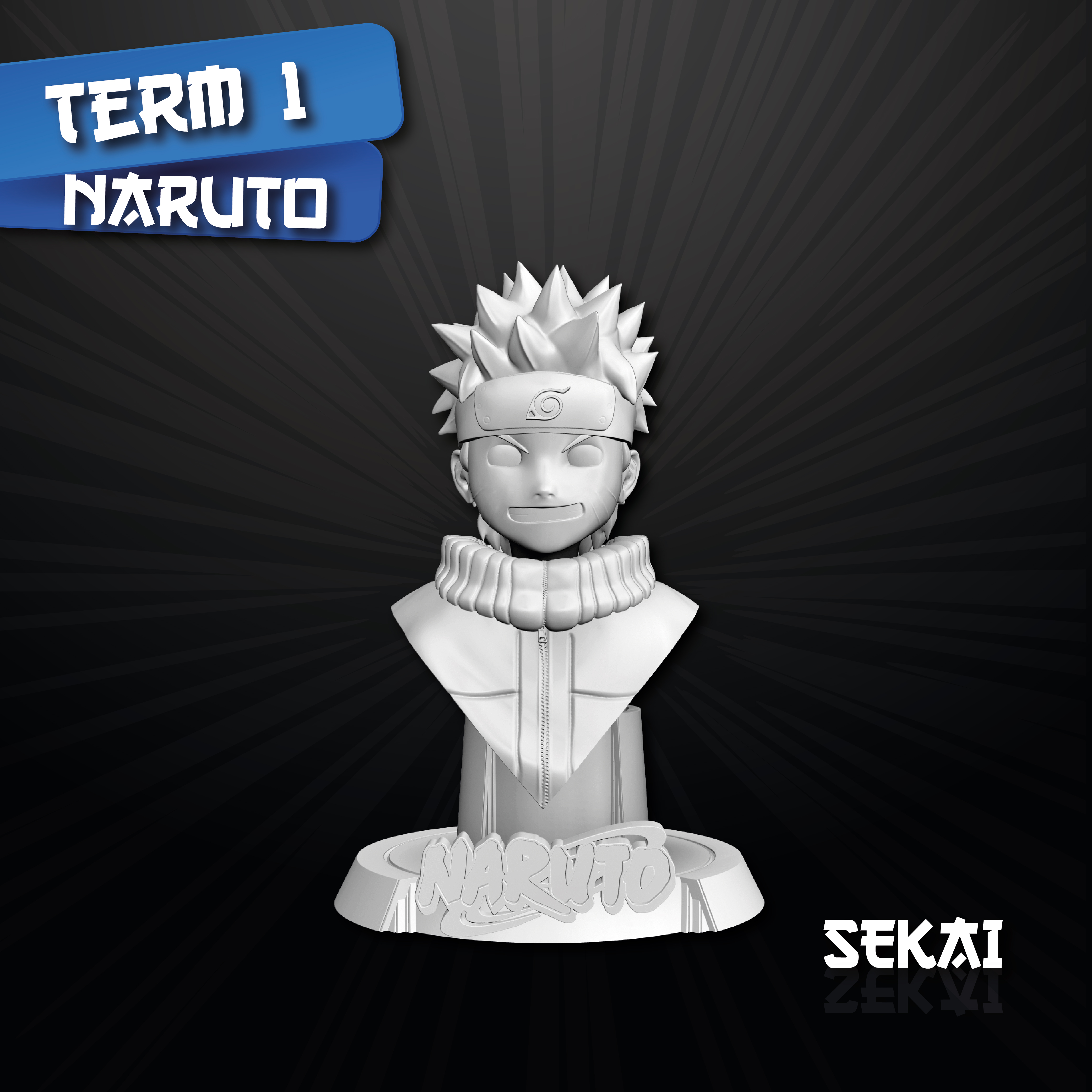 naruto fracasso Sekai 3d modelos testado pronto impressão anime escultura ventilador arte stl patreon 3D print model - Mito3D