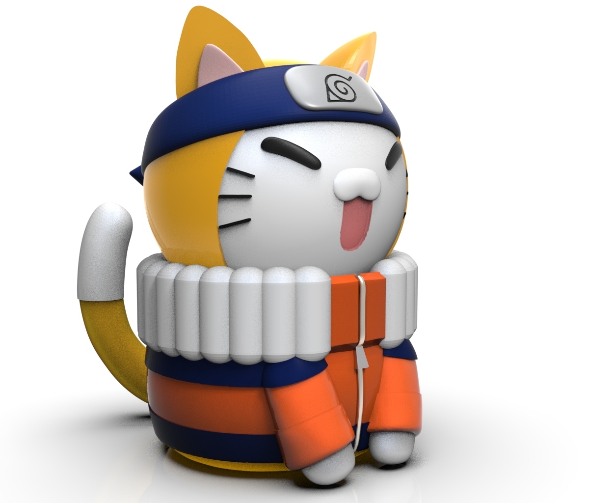 Naruto Katze Chibi Spiel Narutokat Sakura Sasuke frei 3dprint 3dmodel Diorama Titanen flexy stl Anime 3D print model - Mito3D