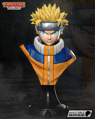 naruto classic - bust art anime manga 3dprint toy collectible figure action 3d print model - Mito3D