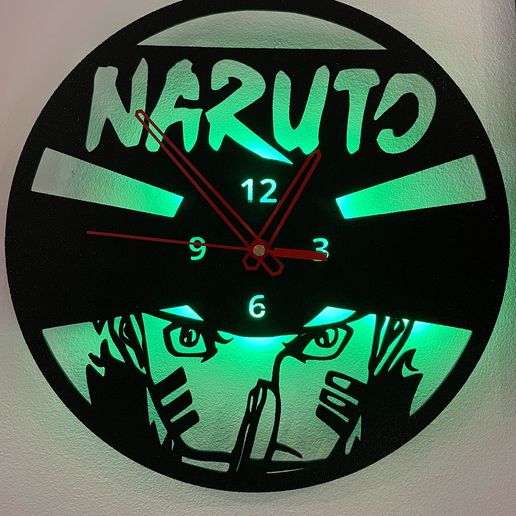 Naruto l'horloge manga décoration 3D print model - Mito3D
