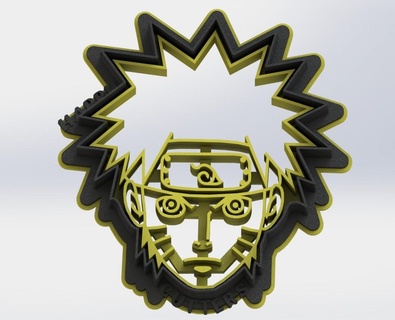naruto cookie cutter cutters cookies sleeve boruto 3d print model - Mito3D