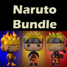 naruto funko - bundle a arte brinquedo plakit sasuke shippuden booblehead 3d print model - Mito3D