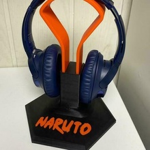 naruto headsets stand game gamer ps4 ps5 gaming 3d print model - Mito3D