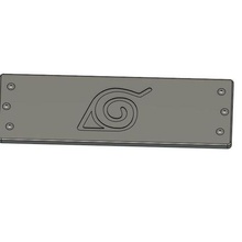 Naruto versteckt Blatt Teller Kopf Band Shinobi Cosplay 3d print model - Mito3D
