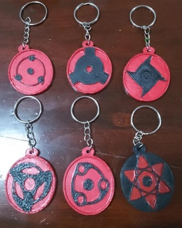 Naruto porte clés symboles clé anneaux anime 3d print model - Mito3D