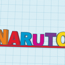 naruto logo 3d print model - Mito3D
