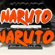 naruto logo anime juego 3d print model - Mito3D