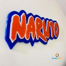 naruto logo 50 cms arte gioco tv 3d print model - Mito3D