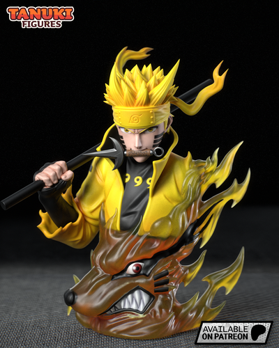 naruto chemins sauge buste art anime manga 3dprint jouet collectionner figure action 3d print model - Mito3D