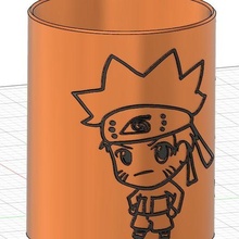 naruto pot sasuke pencil pen penci box 3d print model - Mito3D