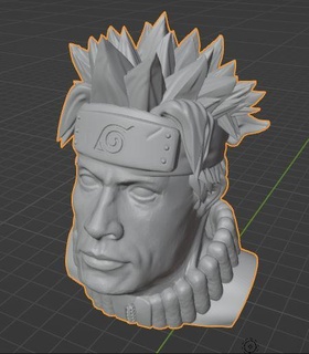 Naruto Felsen Kunst 3d print model - Mito3D