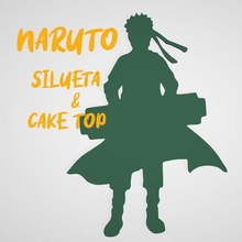 Naruto silhouette gâteau 3d print model - Mito3D