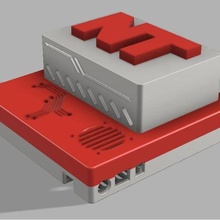 caso bainha framboesa pi 3b+ gadget moderno wled conduziu ws2812 3d print model - Mito3D