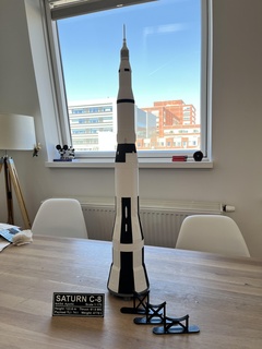 nasa apollo saturn c-8 scale 1 174 rocket space nova moon landing 3d print model - Mito3D