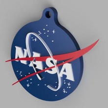 nasa porte clés gadget fusée espace lune planètes 3d print model - Mito3D