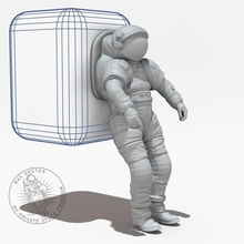 nasa ııı mars expolration takım elbise mark sanat heykeller yıldız uzay gemisi aracı alanı port ay makerbotmars habitat explorer eva emu kozmonot astronot 3d print model - Mito3D