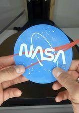 NASA Mehrfarbig Logo Platz Mono Extruder Schicht 3d print model - Mito3D