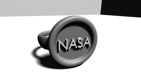 NASA Ring Juwel 3d print model - Mito3D