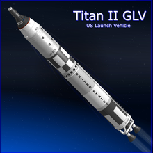 nasa titan ii glv gemini launch vehicle - led mode 3d print model - Mito3D