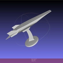 nasa x-43 scramjet experimental plane printable miniature 3d 3d-printing aircraft airplane experimental-aircraft x43 x-43-b hypersonic 3d print model - Mito3D