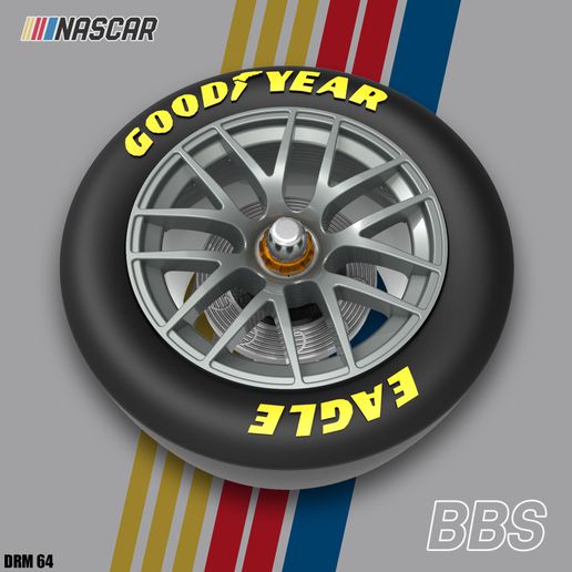 Nascar bbs next gen Räder 3D print model - Mito3D