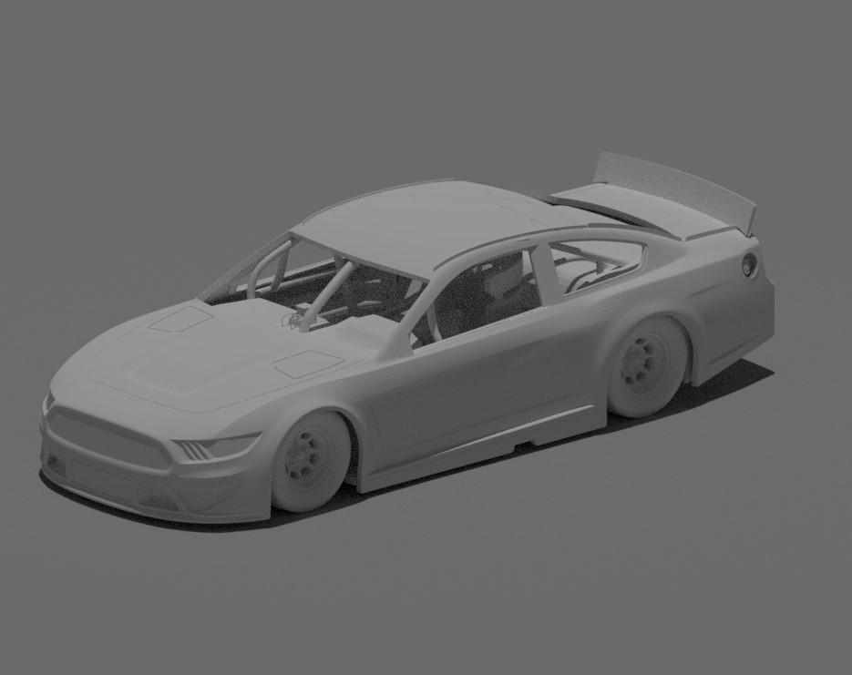 nascar gen 6 vau mustang 3D print model - Mito3D