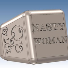nasty-woman ring fashion formlabs nasty woman accessories 3d print model - Mito3D