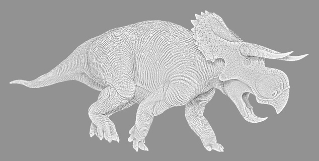 nasutoceratops 1 18 scala dinosauro ceratopsian ornithiscian giurassico parco mondo cretaceo modello figura realistico scientificamente accurato 3d print model - Mito3D