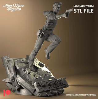 nathan drake Game games stl resin printer sculpt full male uncharted body 3d print model - Mito3D