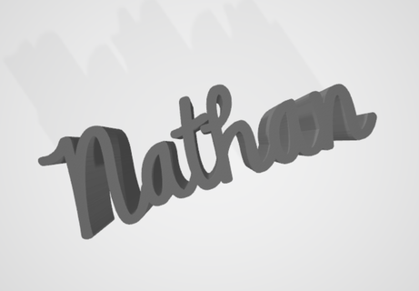 nathan liam simon first name liam nathan simon  3d print model - Mito3D