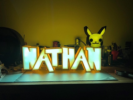 Nathan Pokémon Lampe Pikachu Nacht Licht 3d print model - Mito3D