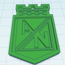 national athletic cup liberators art homegrown escutcheon 3d print model - Mito3D